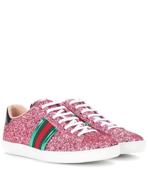 gucci pink ace glitter sneakers gucci.com|Gucci glitter sneakers cheap.